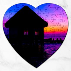 Ocean Dreaming Jigsaw Puzzle (heart) by essentialimage