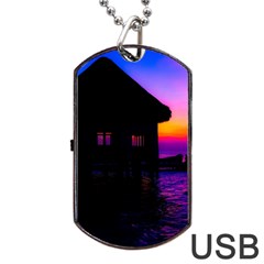 Ocean Dreaming Dog Tag Usb Flash (two Sides) by essentialimage