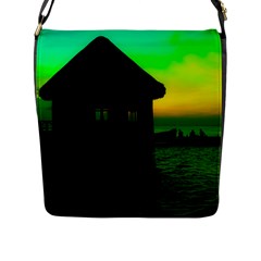 Ocean Dreaming Flap Closure Messenger Bag (l) by essentialimage