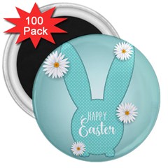 Easter Bunny Cutout Background 2402 3  Magnets (100 Pack) by catchydesignhill