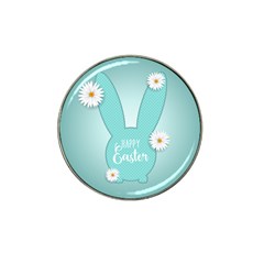 Easter Bunny Cutout Background 2402 Hat Clip Ball Marker by catchydesignhill