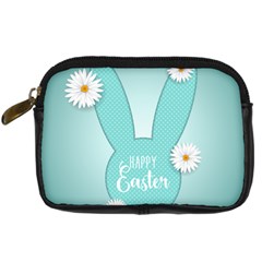 Easter Bunny Cutout Background 2402 Digital Camera Leather Case by catchydesignhill