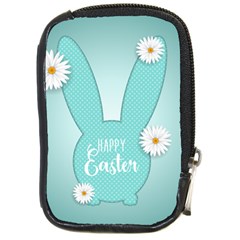 Easter Bunny Cutout Background 2402 Compact Camera Leather Case by catchydesignhill