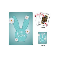 Easter Bunny Cutout Background 2402 Playing Cards Single Design (mini) by catchydesignhill