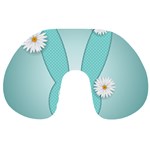 Easter Bunny Cutout Background 2402 Travel Neck Pillow Front