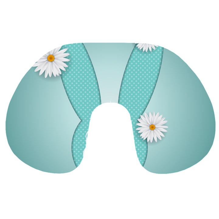 Easter Bunny Cutout Background 2402 Travel Neck Pillow