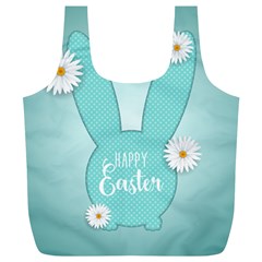 Easter Bunny Cutout Background 2402 Full Print Recycle Bag (xl)