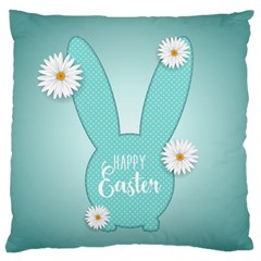 Easter Bunny Cutout Background 2402 Large Flano Cushion Case (two Sides) by catchydesignhill