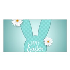 Easter Bunny Cutout Background 2402 Satin Shawl