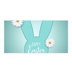 Easter Bunny Cutout Background 2402 Satin Wrap by catchydesignhill