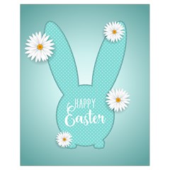 Easter Bunny Cutout Background 2402 Drawstring Bag (small) by catchydesignhill