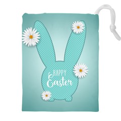 Easter Bunny Cutout Background 2402 Drawstring Pouch (4xl) by catchydesignhill