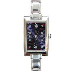 Digital Room Rectangle Italian Charm Watch