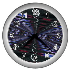 Digital Room Wall Clock (Silver)