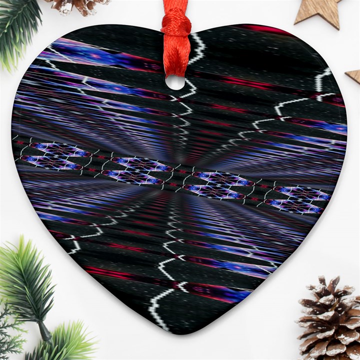 Digital Room Heart Ornament (Two Sides)