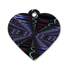 Digital Room Dog Tag Heart (One Side)