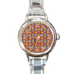 Red Kalider Round Italian Charm Watch by Sparkle