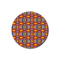 Red Kalider Rubber Coaster (round)  by Sparkle