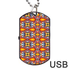 Red Kalider Dog Tag Usb Flash (two Sides) by Sparkle