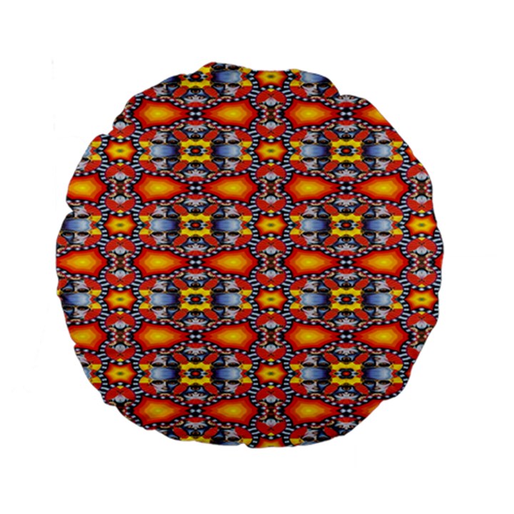 Red Kalider Standard 15  Premium Flano Round Cushions