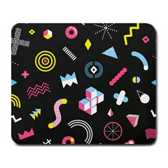 Memphis Design Seamless Pattern Large Mousepads by BangZart