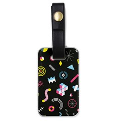 Memphis Design Seamless Pattern Luggage Tag (one Side) by BangZart