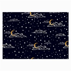 Hand Drawn Scratch Style Night Sky With Moon Cloud Space Among Stars Seamless Pattern Vector Design  Large Glasses Cloth by BangZart