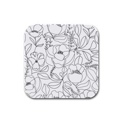 Contemporary Nature Seamless Pattern Rubber Square Coaster (4 Pack)  by BangZart