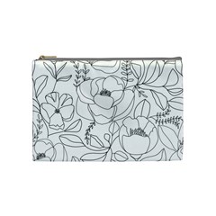 Contemporary Nature Seamless Pattern Cosmetic Bag (medium)