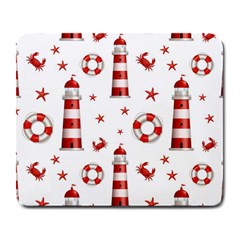 Nautical Seamless Pattern Large Mousepads by BangZart