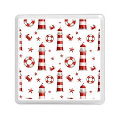 Nautical Seamless Pattern Memory Card Reader (square) by BangZart