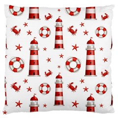 Nautical Seamless Pattern Standard Flano Cushion Case (one Side) by BangZart