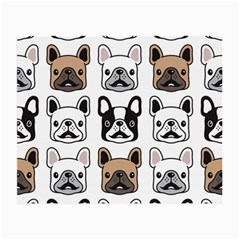 Dog French Bulldog Seamless Pattern Face Head Small Glasses Cloth by BangZart