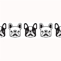 Dog French Bulldog Seamless Pattern Face Head Large Bar Mats by BangZart