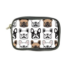 Dog French Bulldog Seamless Pattern Face Head Coin Purse by BangZart