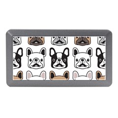 Dog French Bulldog Seamless Pattern Face Head Memory Card Reader (mini) by BangZart