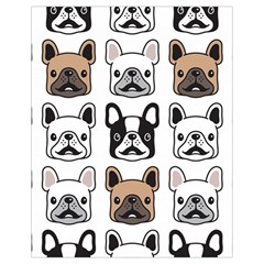 Dog French Bulldog Seamless Pattern Face Head Drawstring Bag (small) by BangZart