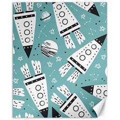 Cute Seamless Pattern With Rocket Planets Stars Canvas 16  X 20  by BangZart