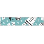 Cute seamless pattern with rocket planets stars Large Flano Scarf  Back