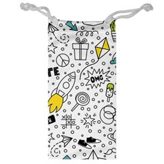 Set Cute Colorful Doodle Hand Drawing Jewelry Bag by BangZart