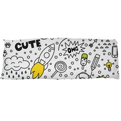 Set Cute Colorful Doodle Hand Drawing Body Pillow Case Dakimakura (two Sides) by BangZart