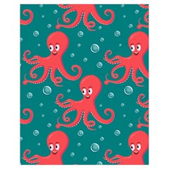 Cute Smiling Red Octopus Swimming Underwater Drawstring Bag (small) by BangZart