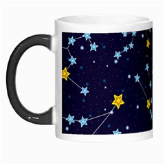 Seamless Pattern With Cartoon Zodiac Constellations Starry Sky Morph Mugs by BangZart