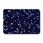 Seamless pattern with cartoon zodiac constellations starry sky Small Doormat  24 x16  Door Mat