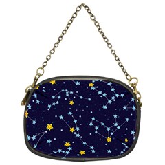 Seamless Pattern With Cartoon Zodiac Constellations Starry Sky Chain Purse (two Sides) by BangZart