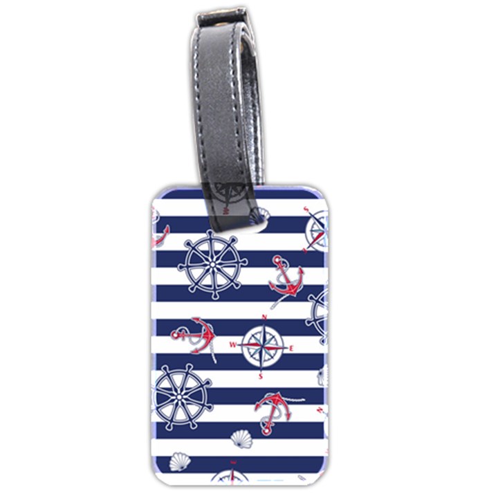 Seamless marine pattern Luggage Tag (two sides)