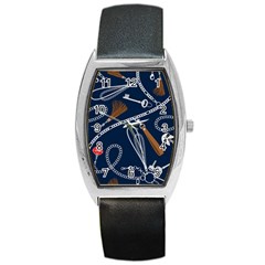 Chains Seamless Pattern Barrel Style Metal Watch by BangZart