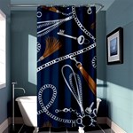 Chains seamless pattern Shower Curtain 36  x 72  (Stall)  Curtain(36 X72 ) - 33.26 x66.24  Curtain(36 X72 )