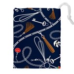 Chains seamless pattern Drawstring Pouch (5XL) Front