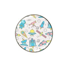 Cute Seamless Pattern With Space Hat Clip Ball Marker by BangZart